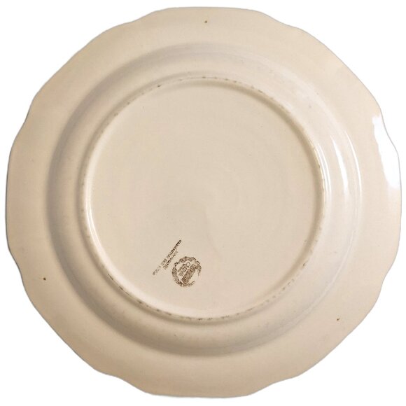 Vintage Dominion Briar Rose Dinner Plate Gold Filigree Elegant Fine China 10.5" - Picture 5 of 6